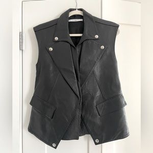 Givenchy Black Leather Vest